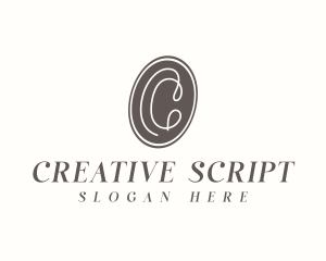 Creative Cursive Letter C logo design