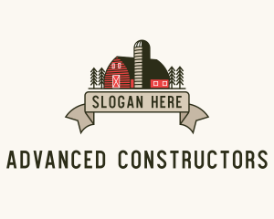 Farm Barn Grain Silo logo design