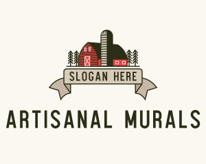 Farm Barn Grain Silo logo design