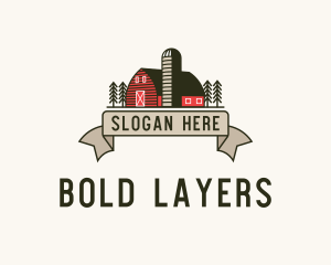 Farm Barn Grain Silo logo design