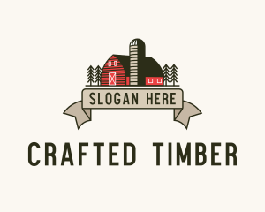 Farm Barn Grain Silo logo design