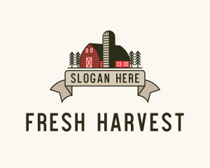 Farm Barn Grain Silo logo design