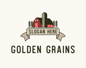 Farm Barn Grain Silo logo design