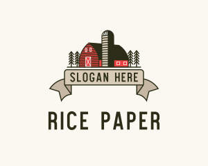 Farm Barn Grain Silo logo design