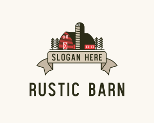 Farm Barn Grain Silo logo design