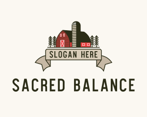 Farm Barn Grain Silo logo design