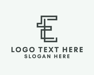 Enterprise - Monoline Letter E Tech Enterprise logo design