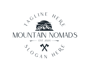 Traveler Mountain Adventure logo design