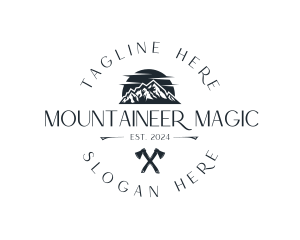 Traveler Mountain Adventure logo design