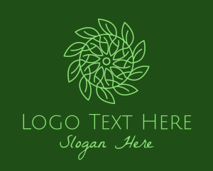 Green Vegetation Leaves Logo