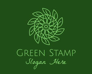 Green Vegetation Leaves logo design