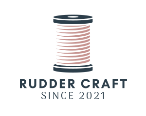 Knitting Thread Spool logo design