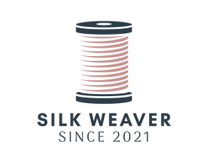 Knitting Thread Spool logo design