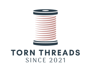 Knitting Thread Spool logo design