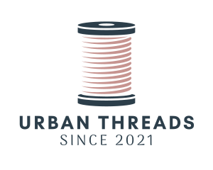 Knitting Thread Spool logo design