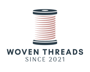 Knitting Thread Spool logo design