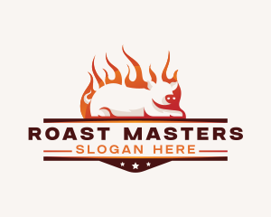 Pork Flame Barbecue logo design