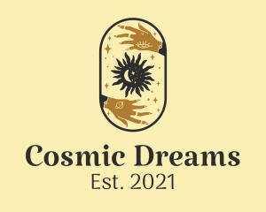 Astrological Moon and Sun  logo design