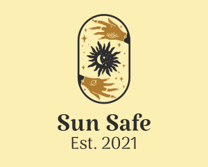 Astrological Moon and Sun  logo design