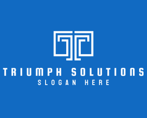 Legal Colum Letter T logo design