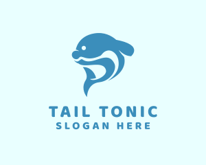 Blue Dolphin Tail logo