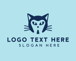 Pet Cat Dentist Logo