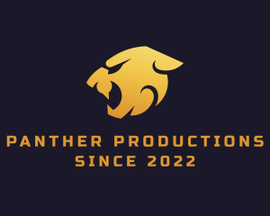 Gold Wild Cougar logo design