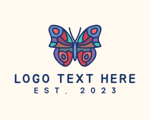 Butterfly Insect Mosaic logo