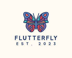 Butterfly Insect Mosaic logo