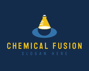 Laboratory Spotlight Flask logo design