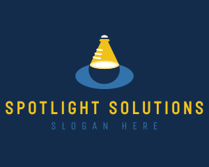 Laboratory Spotlight Flask logo design