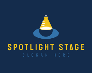 Laboratory Spotlight Flask logo design