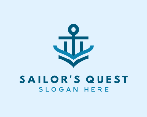 Maritime Ferry Anchor  logo design