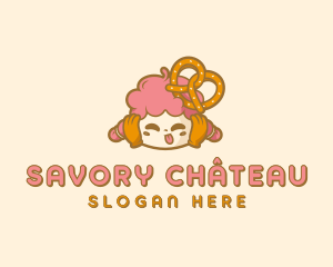 Pretzel Pastry Bakery logo design