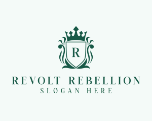 Royalty Shield Crown logo design