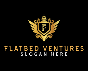 Luxury Shield Wing  logo design