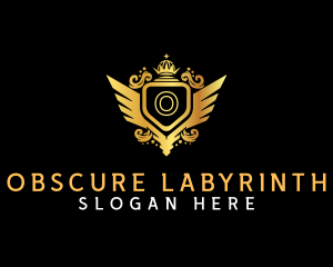 Luxury Shield Wing  logo design