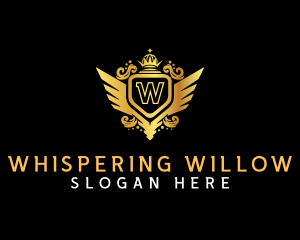 Luxury Shield Wing  logo design