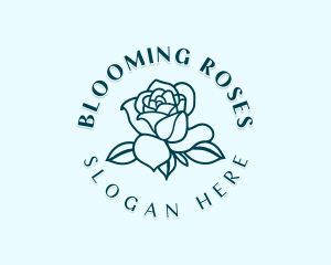 Rose Flower Garden logo design