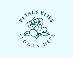 Rose Flower Garden logo design