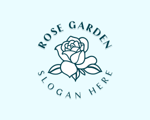 Rose Flower Garden logo design