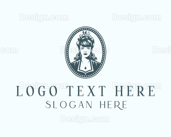 Stylish Woman Fashion Logo