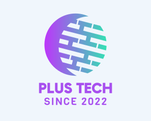 Network Tech Moon logo design