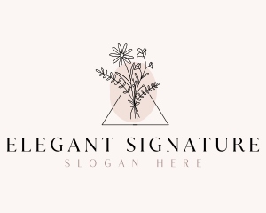 Elegant Bouquet Flower logo design