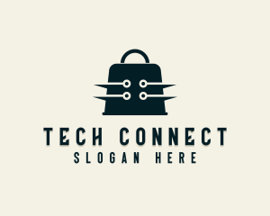Online Shopping Tech logo design