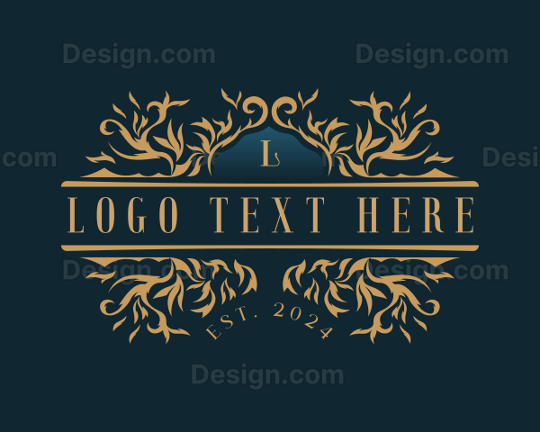 Ornament Floral Botanical Logo