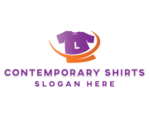 Swoosh Shirt Laundry logo design