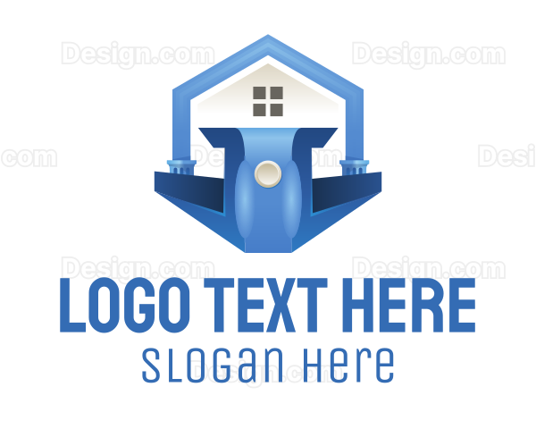Blue House Podium Logo