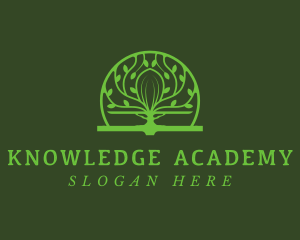 Knowledge Book Library logo design