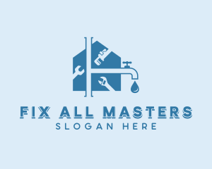 Repair Plumbing Fix logo design